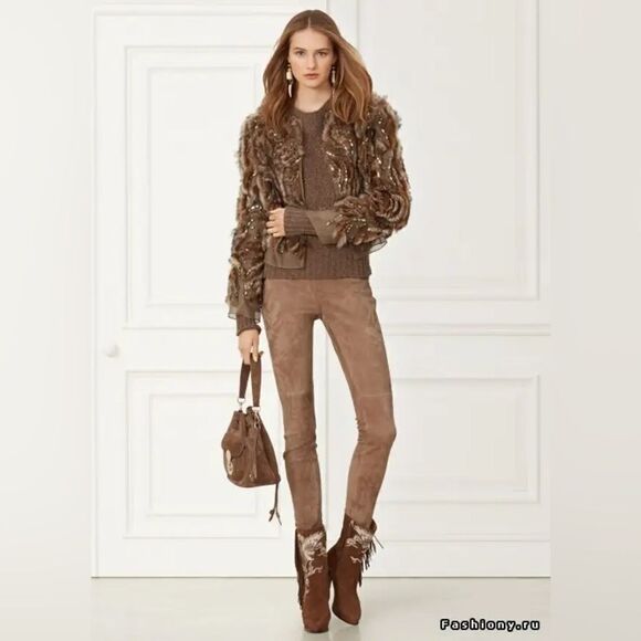 Ralph Lauren Collection * Fall ‘15? Lamb Shearling Embellished Vest - Picture 7 of 17